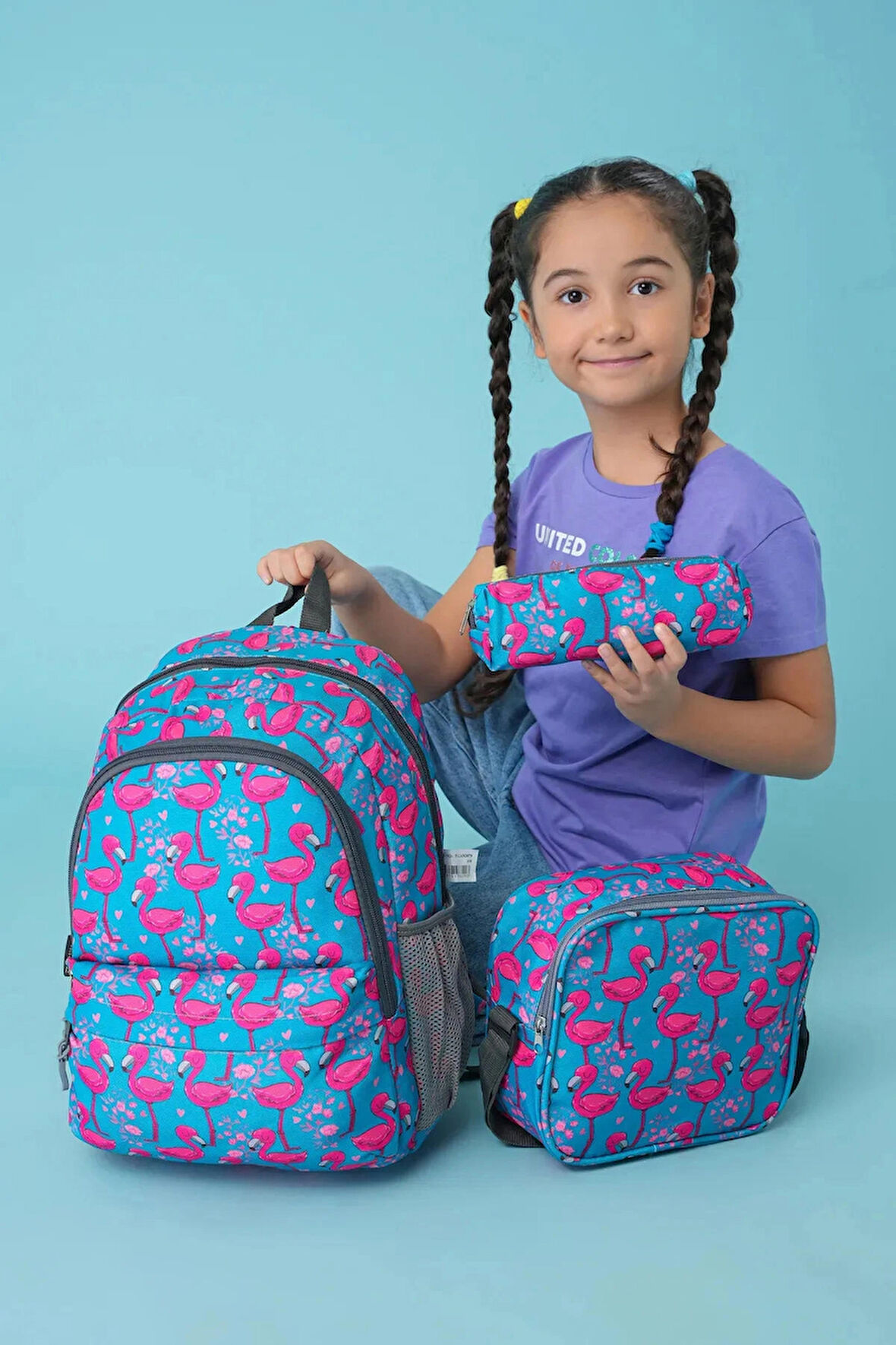 Cambridge Polo Club Üçlü Okul Çantası Seti PLCAN2079 318 - Flamingo