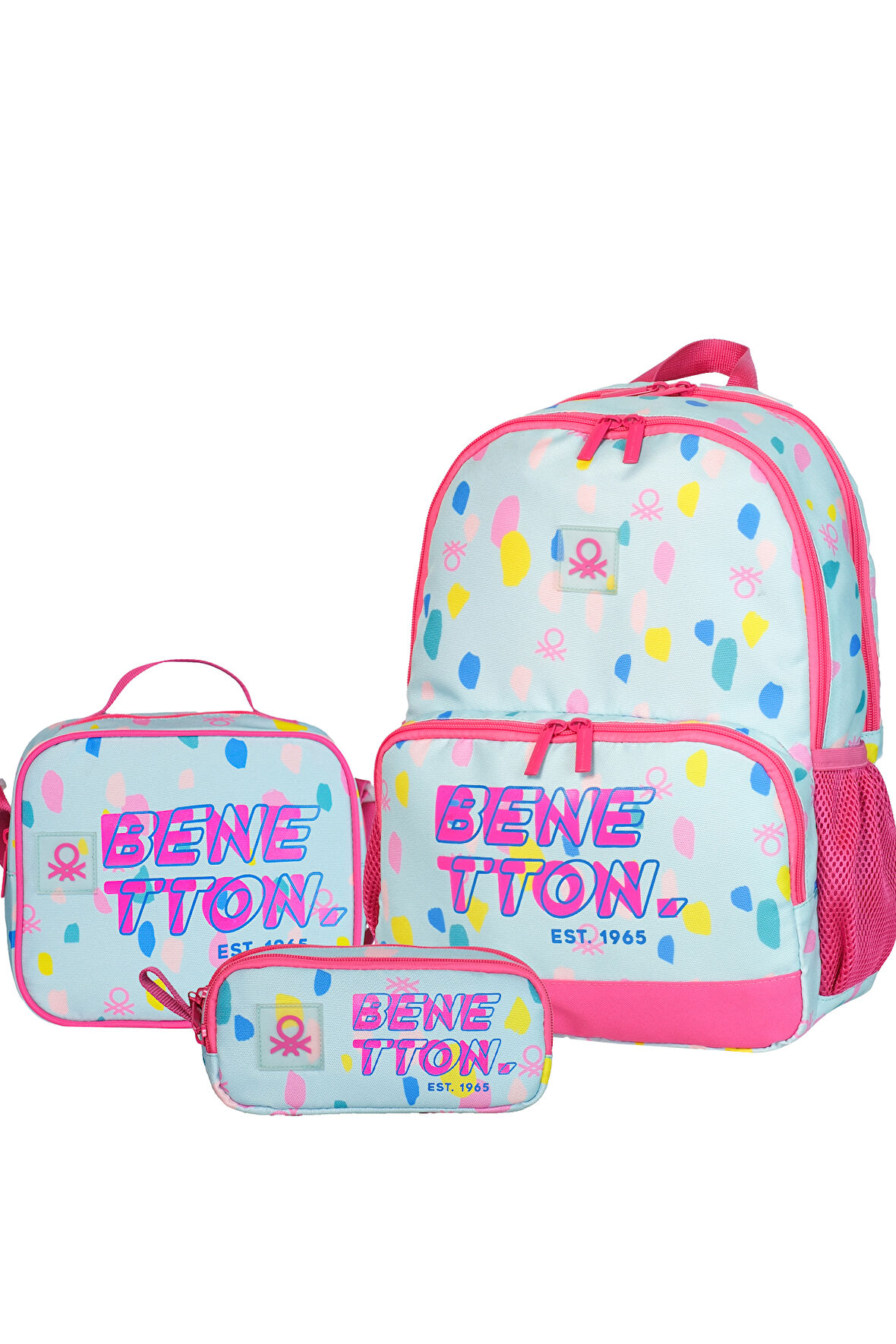 United Colors Of Benetton. Brush Effect Kız Çocuk İlkokul Çanta Set