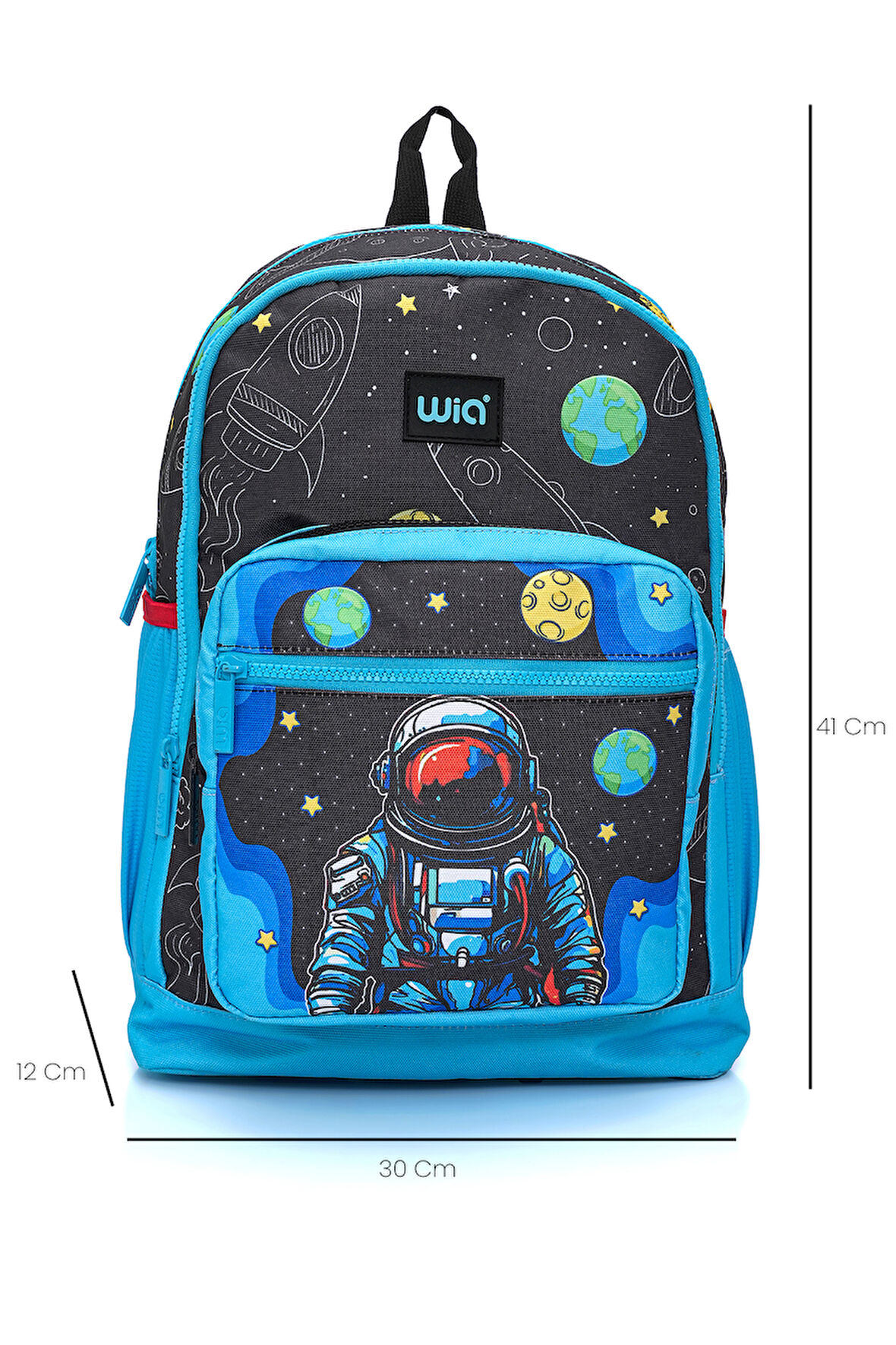 Wia Erkek Çocuk Astronot Desenli 3'lü Okul Çanta Seti