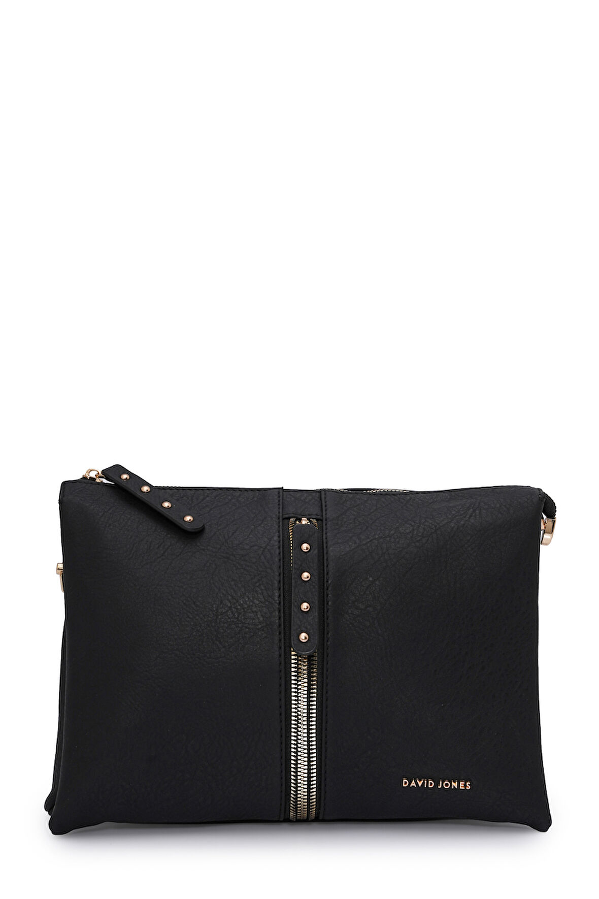 David Jones Kapaklı Fermuar Detaylı Çapraz Askılı Çanta DJ245-2