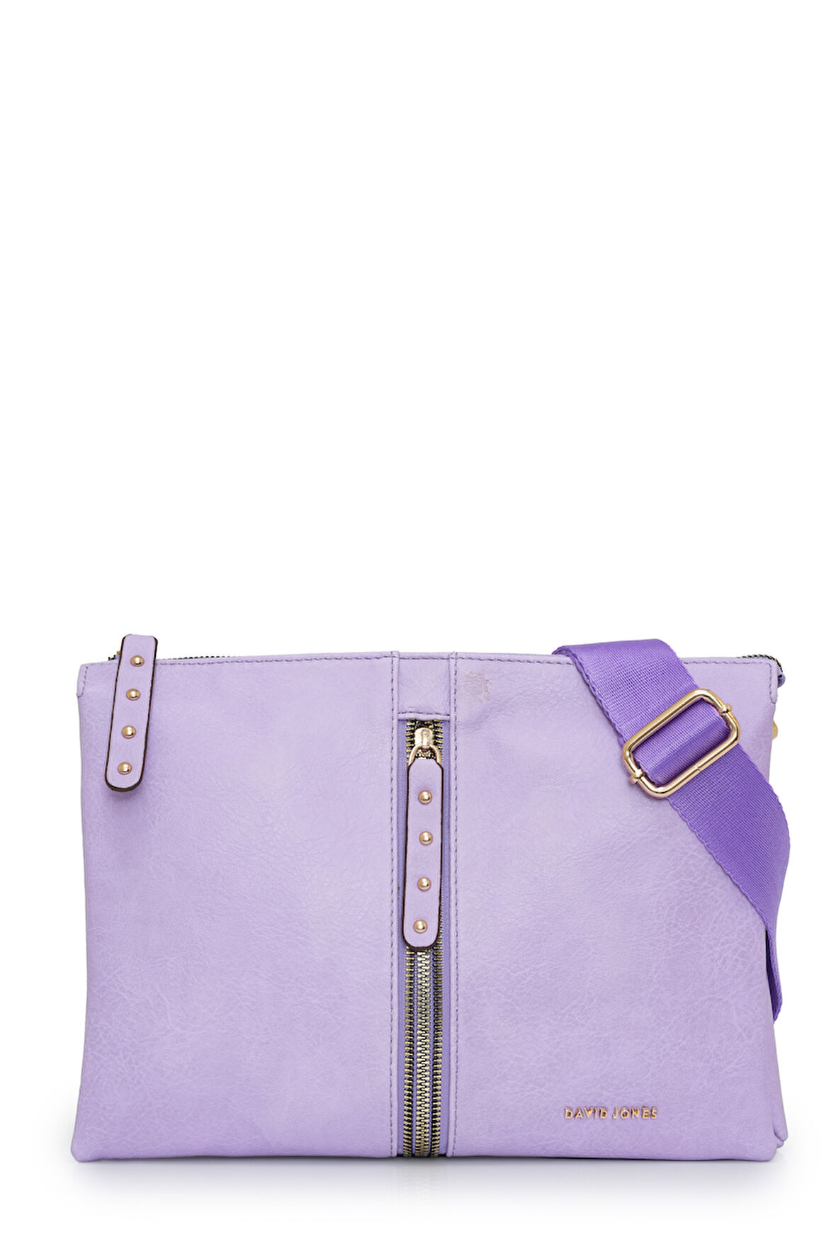 David Jones Kapaklı Fermuar Detaylı Çapraz Askılı Çanta DJ245-2