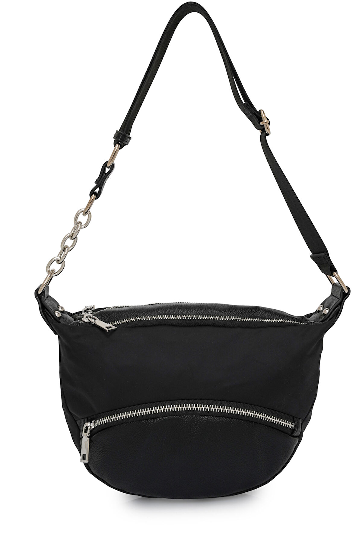 Cambirdge Polo Club Zincir Detaylı Fermuarlı Kadın Omuz Çantası MB15