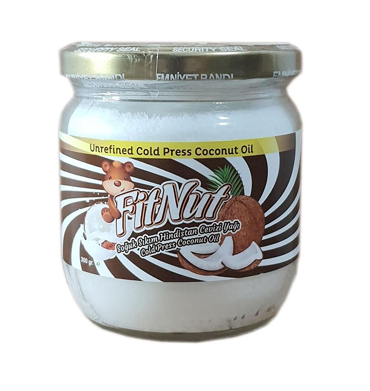 FitNut Hindistan Cevizi Yağı 300 g Soğuk Sıkım