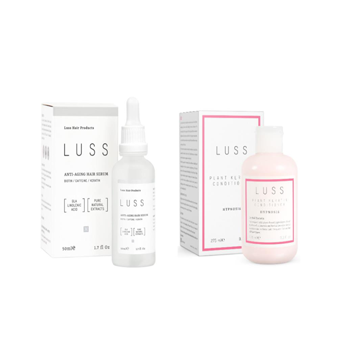 LUSS - Anti Aging Hair Serum ve Plant Keratin Conditioner 2'li Set