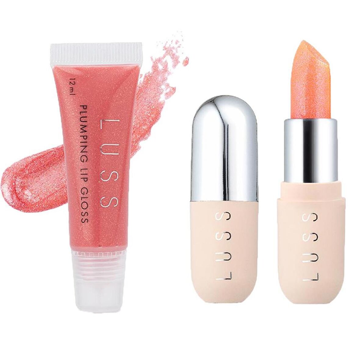 Luss Lip Gloss Dudak Parlatıcısı No8 Ve Dudak Balm No2 2li Set