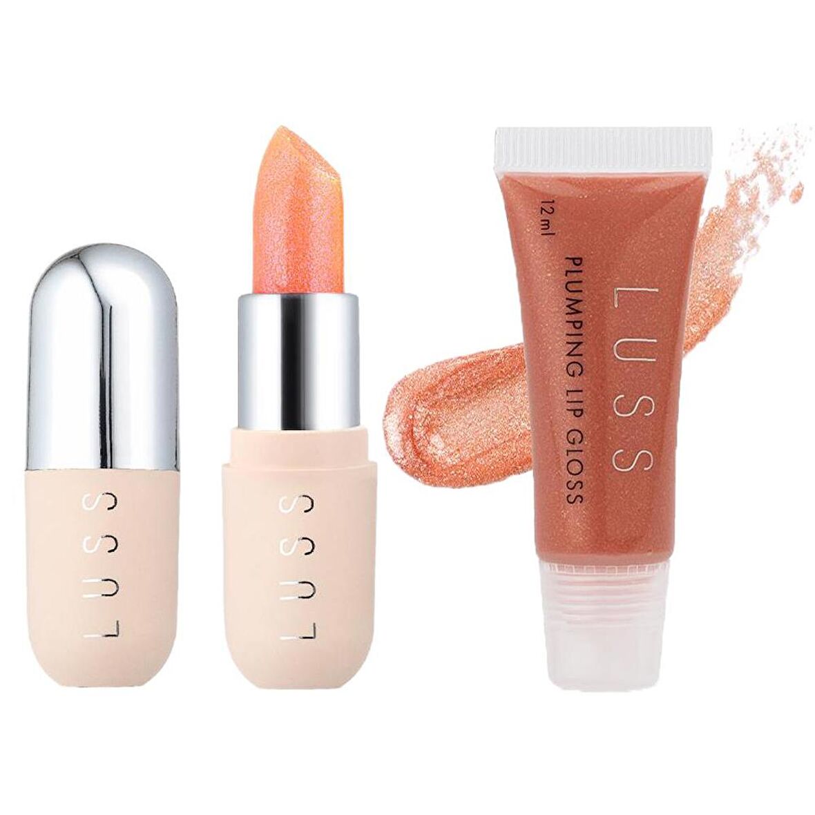 Luss Lip Gloss No7 Ve Renk Değiştiren Dudak Balm No2 2li Set