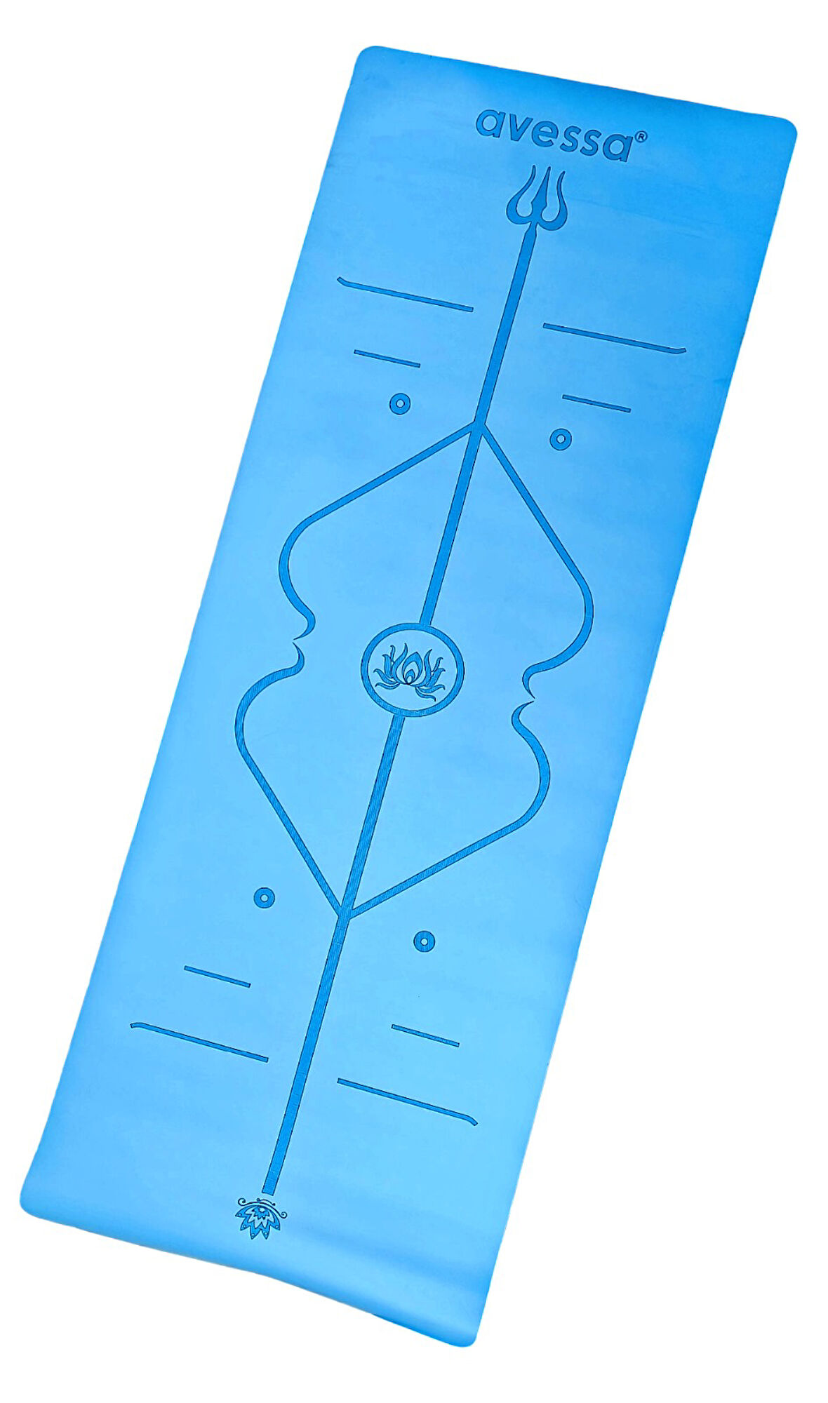 Avessa Rym-Blue Kauçuk Yoga Mat Mavi