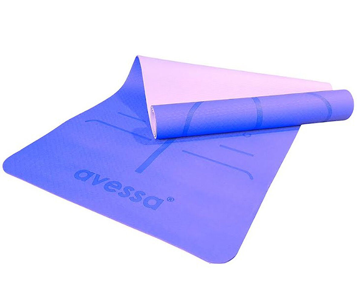 Avessa Tpe-50 Çift Renk Tpe Pilates Minderi Mor