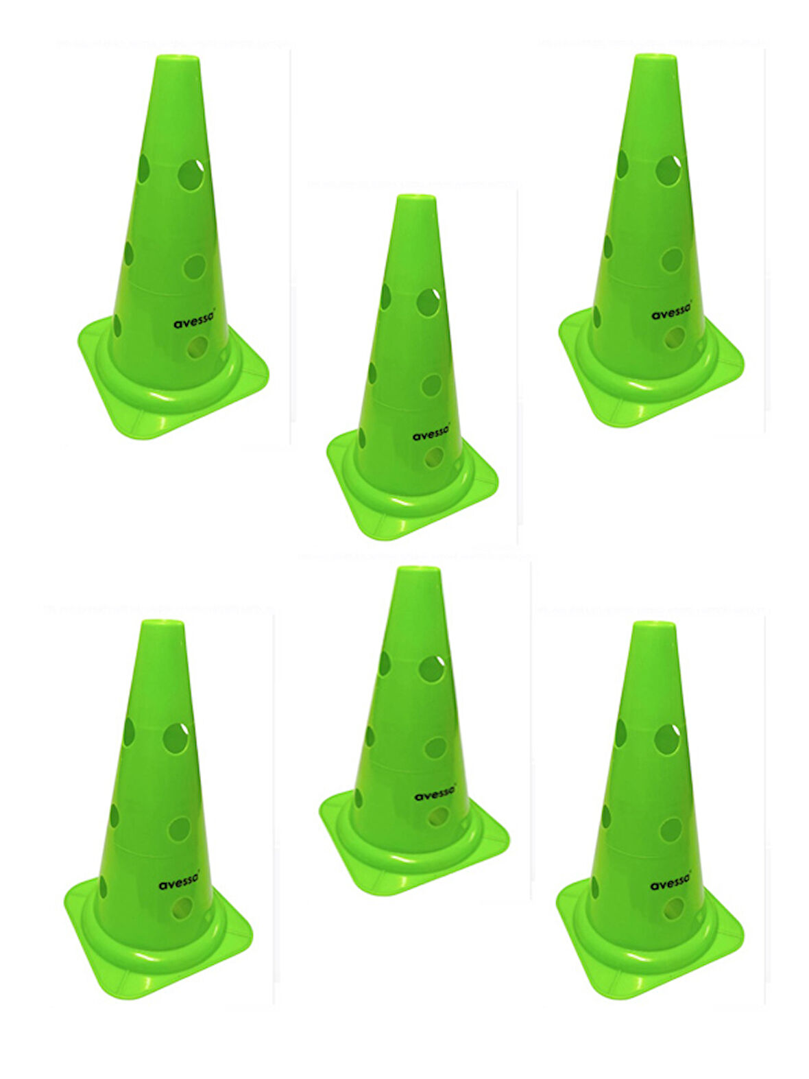 Avessa Hn-38-3 Delikli Antrenman Hunisi 38 Cm Yeşil 6lı