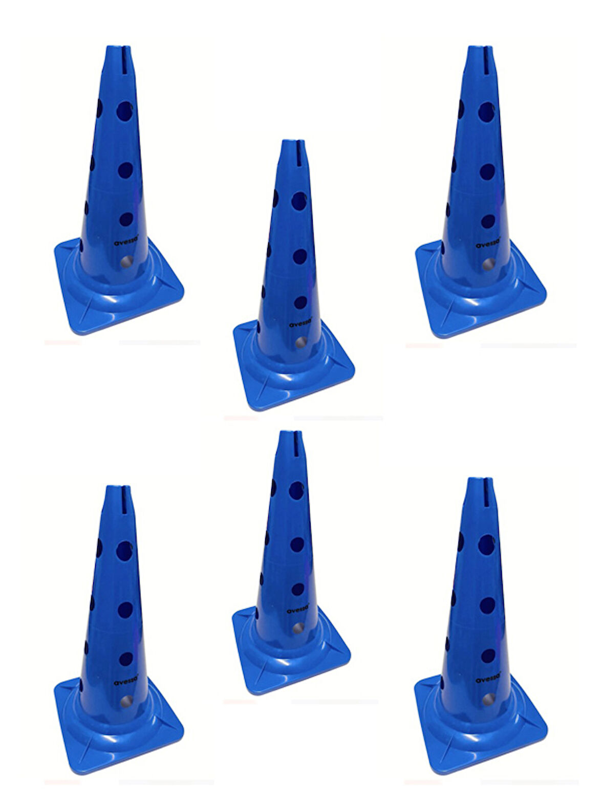 Avessa Hn-52-2 Delikli Antrenman Hunisi 52 Cm Mavi 6lı