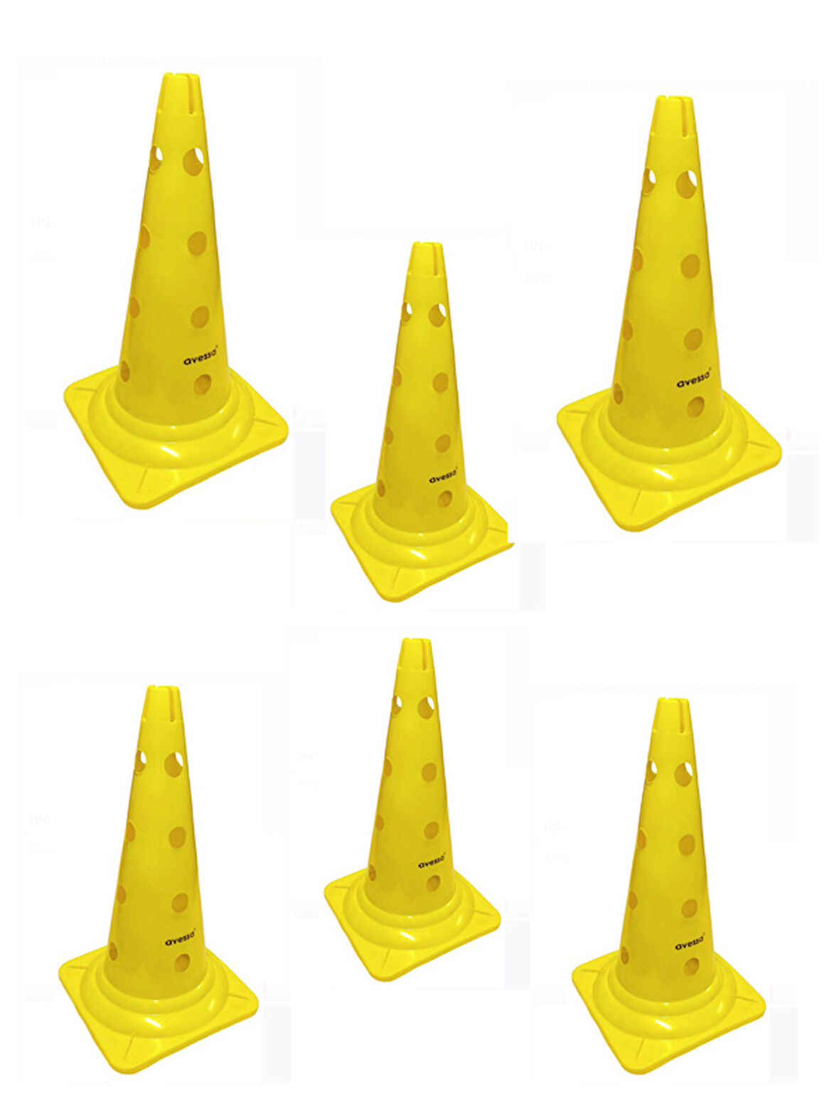 Avessa Hn-52-4 Delikli Antrenman Hunisi 52 Cm Sarı 6lı