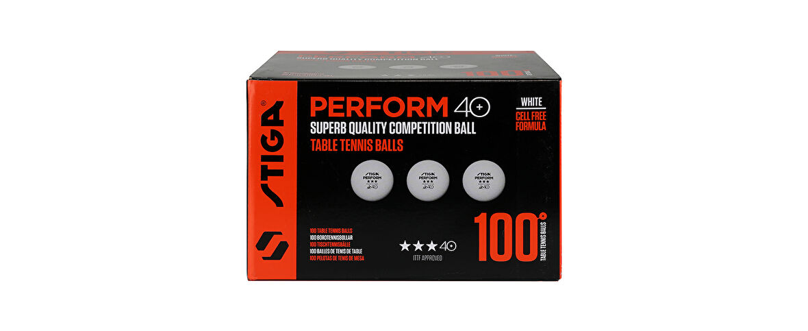 Stiga Ball Perform 3 Star Masa Tenisi Pinpon Topu Beyaz 100lü 1113-2210-10