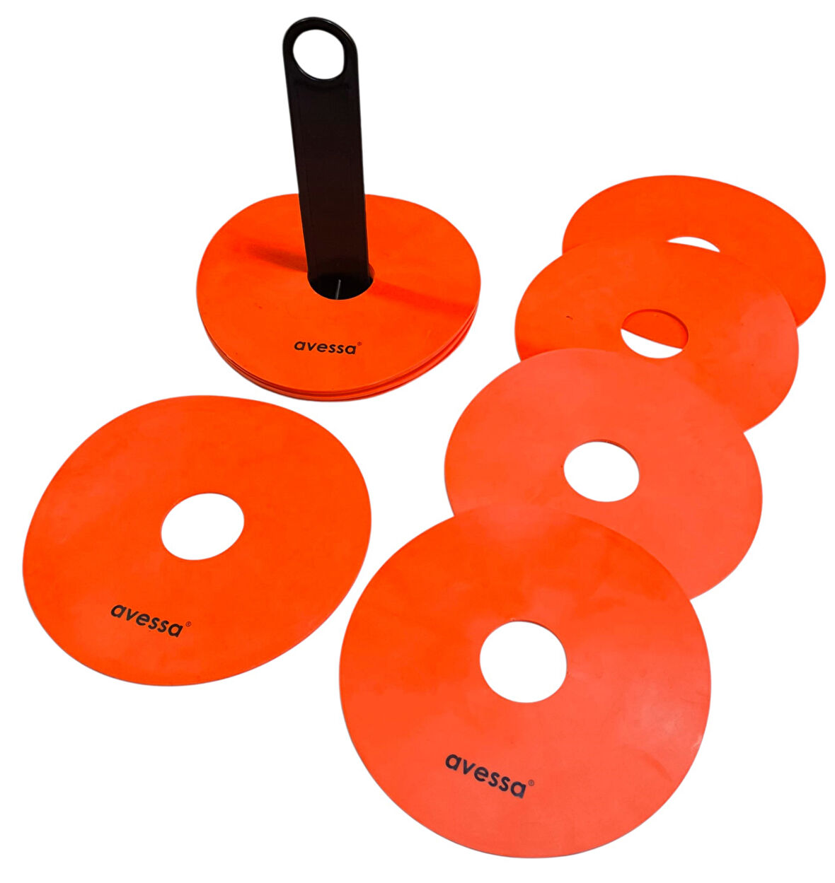 Avessa Cnk-87 Kauçuk Antrenman Çanağı Seti 10lu Turuncu