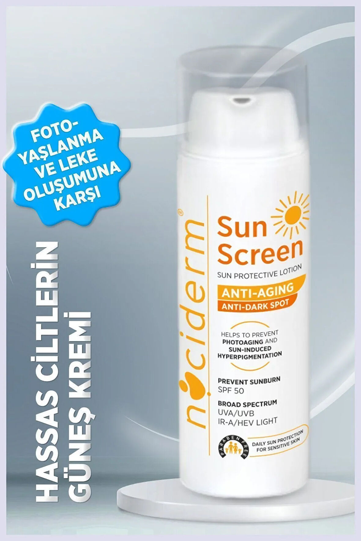 Sun Screen 50 ml Leke Karşıtı Güneş Kremi