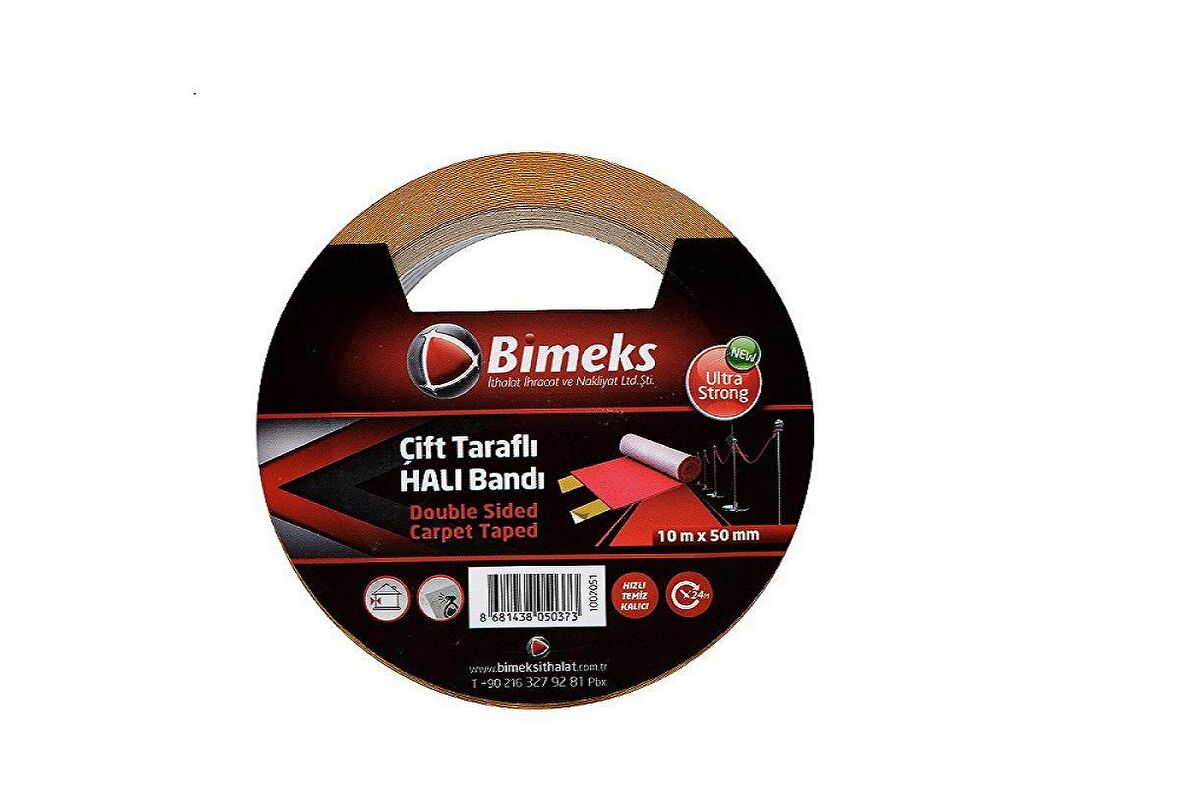 Bimeks Çift Taraflı Halı Bandı 50mmx10m