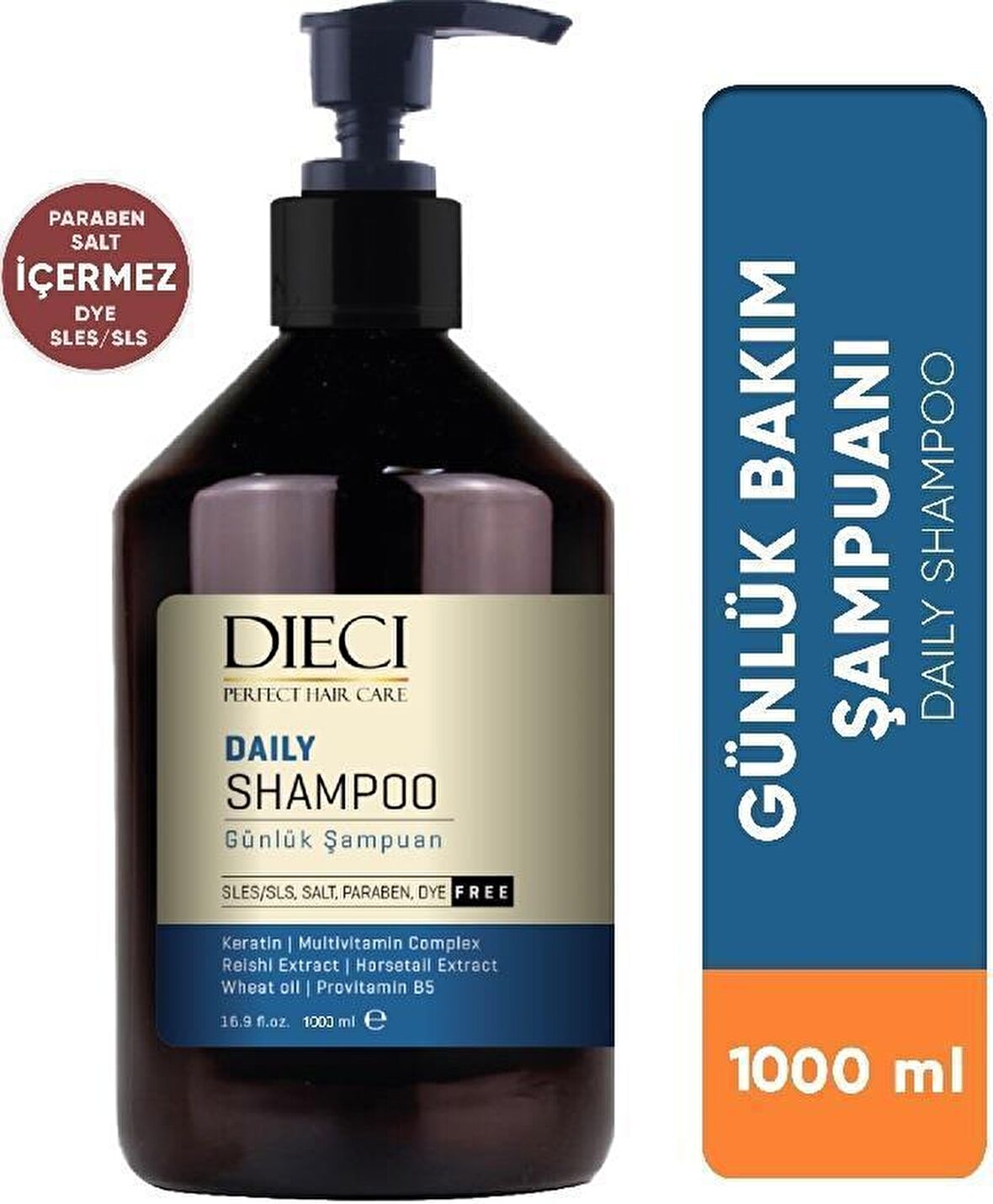 Dıecı Şampuan Daily Günlük Kullanım Tuzsuz 1000 Ml