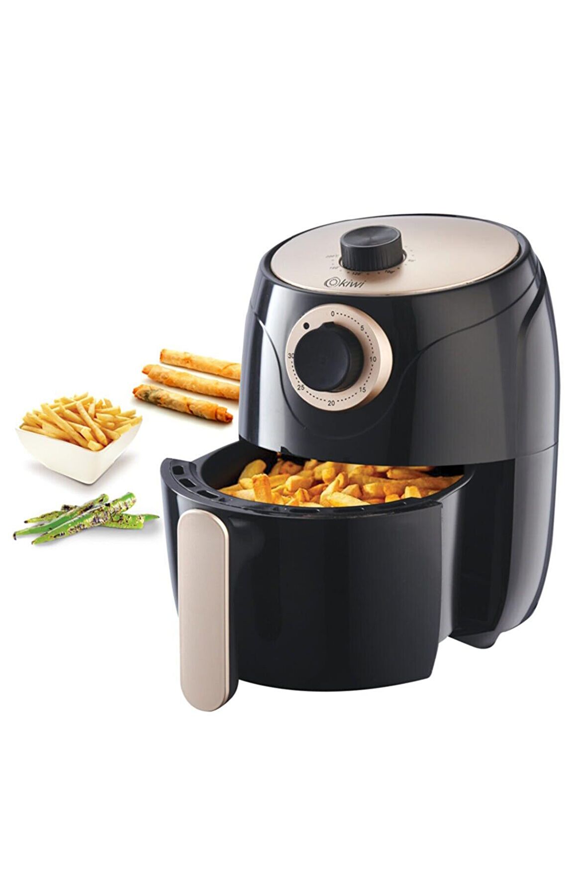 Kiwi Kaf 5515 Yağsız Airfryer Siyah