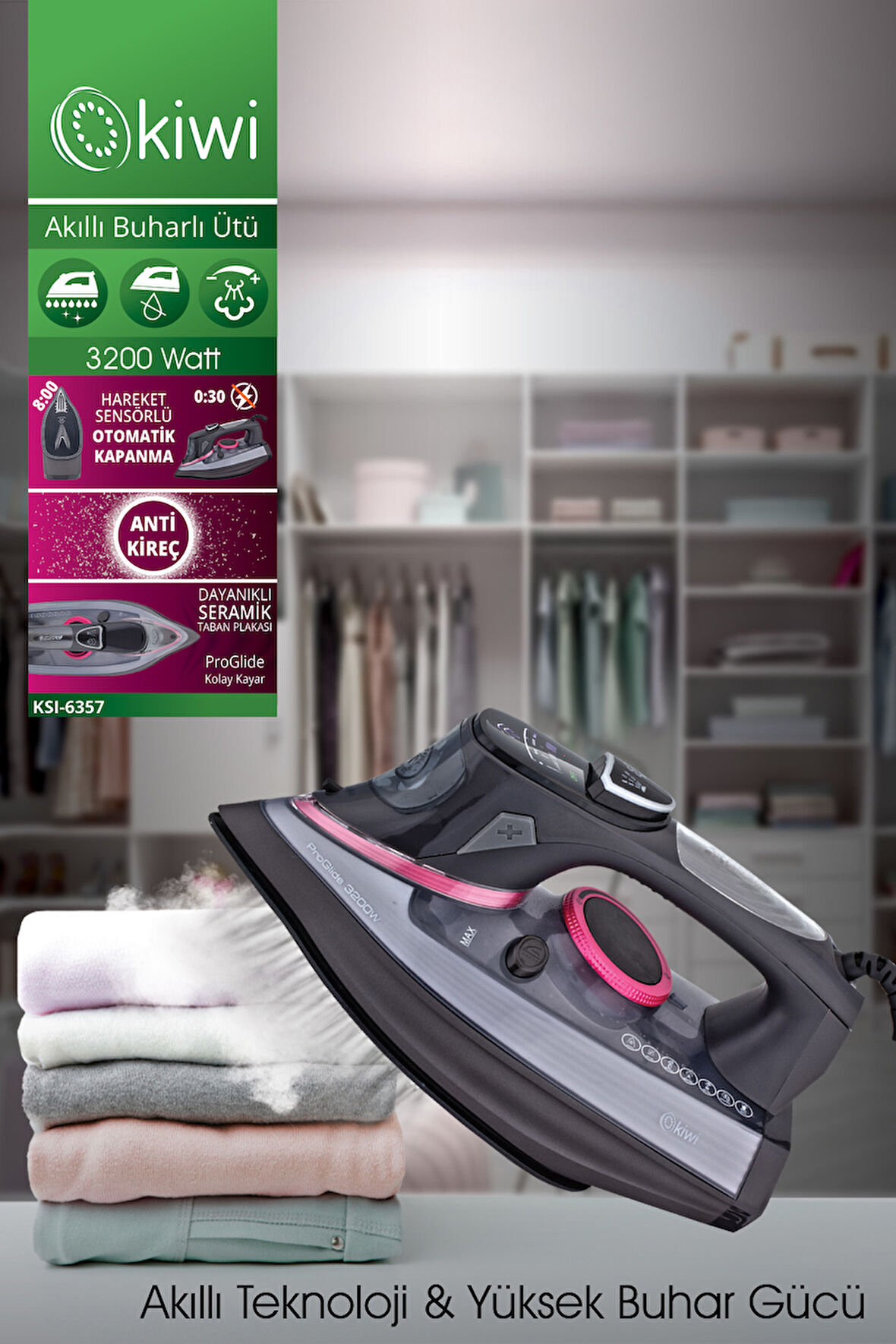 KIWI KSI-6357 BUHARLI ÜTÜ