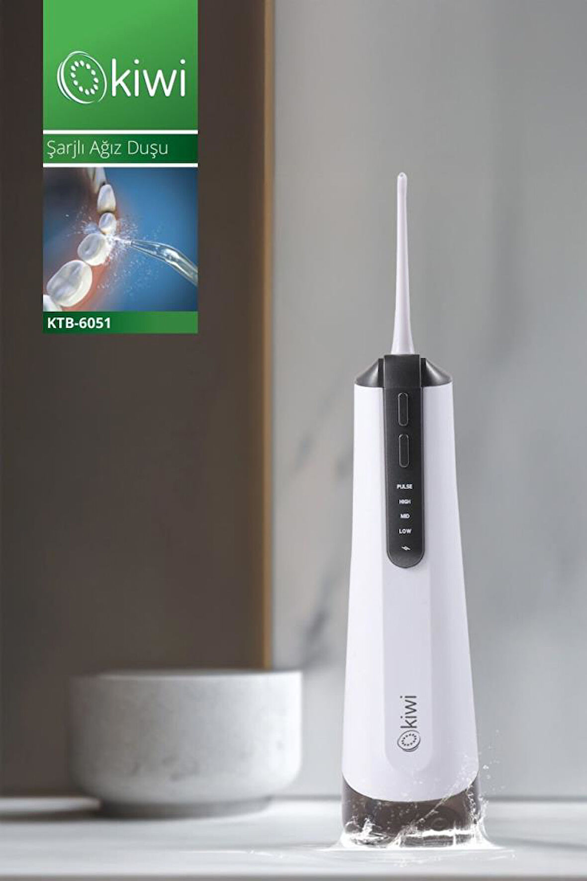 Kiwi KTB-6051 Portatif Taşınılabilir Şarjlı Ağız Bakım 