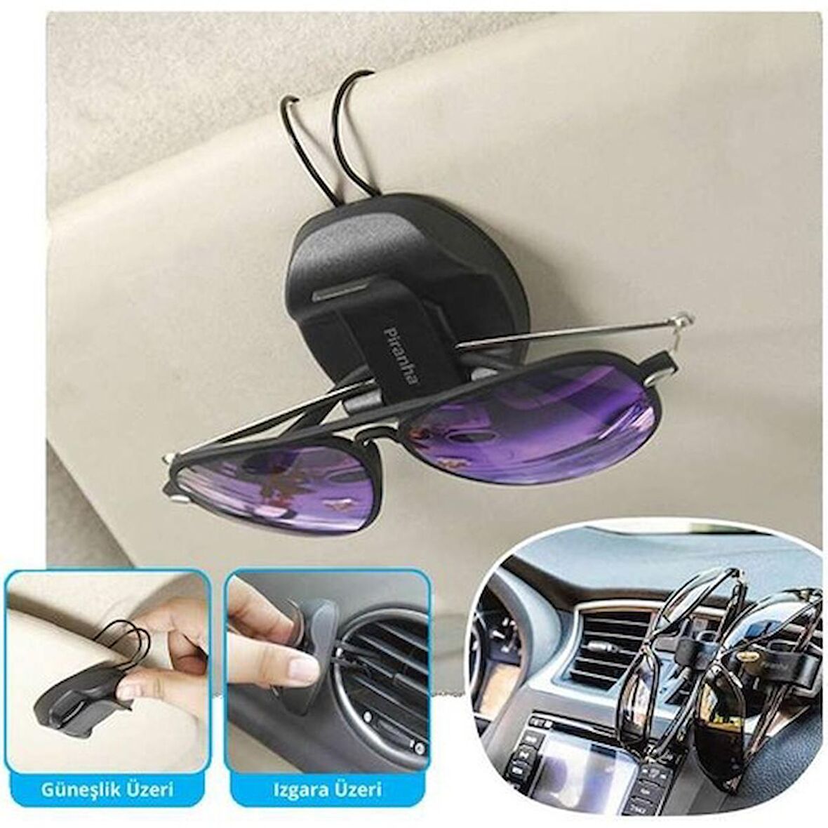 Piranha Araç Gözlük Tutucu