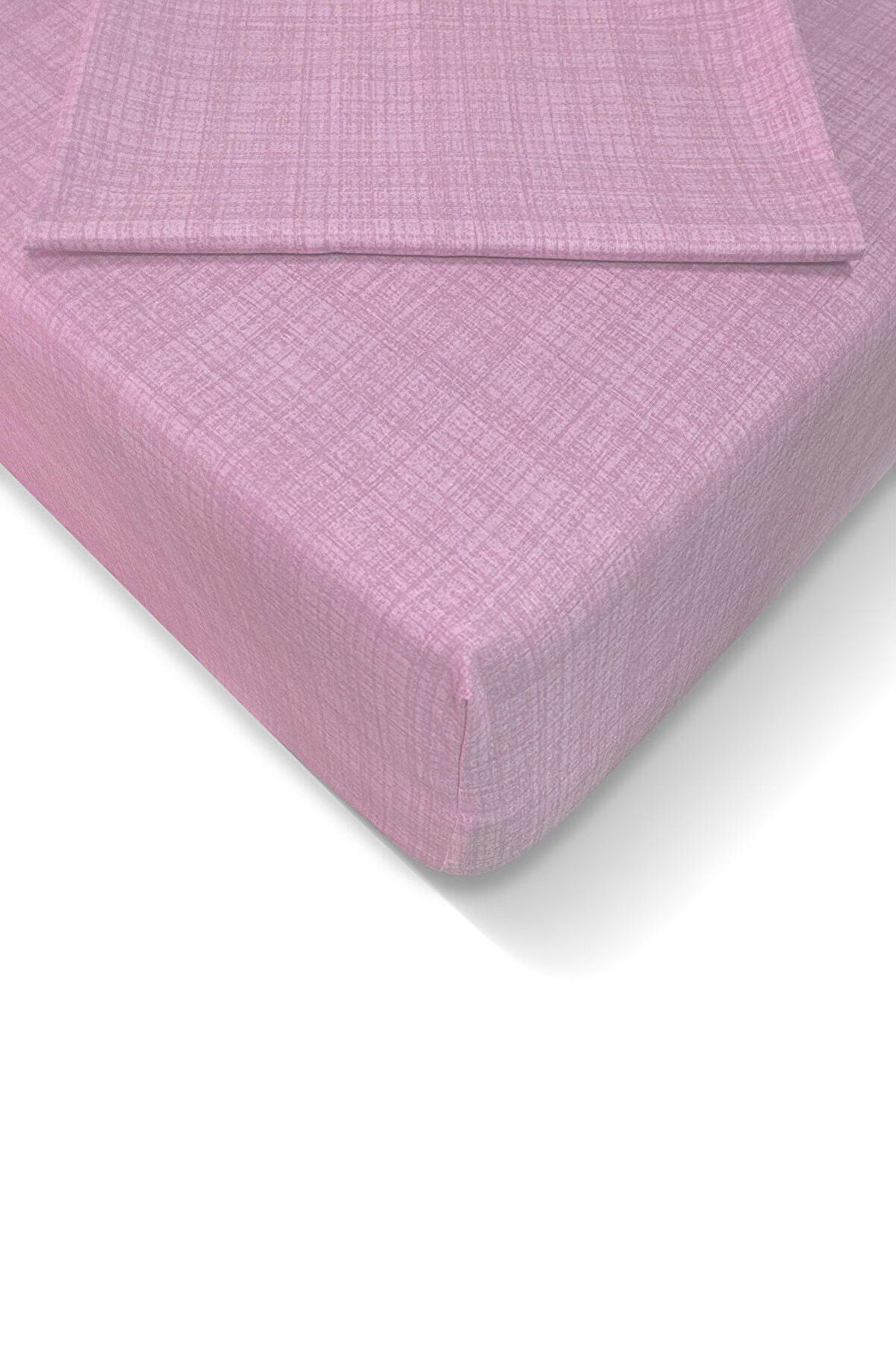 Ranforce 100*200 cm Lastikli Çarşaf Seti Pembe-100 x 200