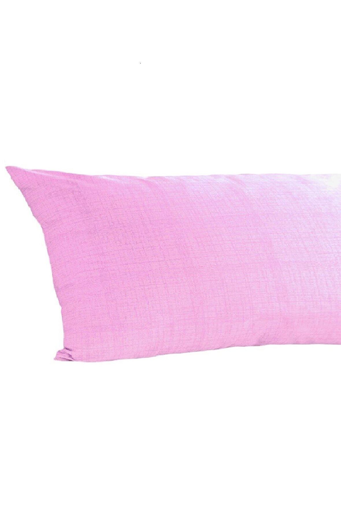 Ranforce Yan Yatış Yastık Kılıfı Toz Pembe-40 x 120