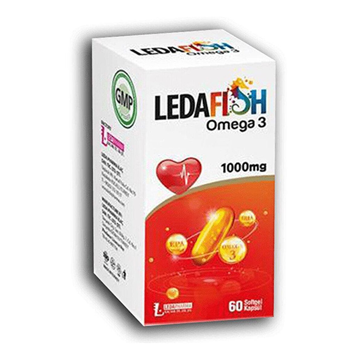 Ledafish Omega-3 1000 mg 60 Softgel