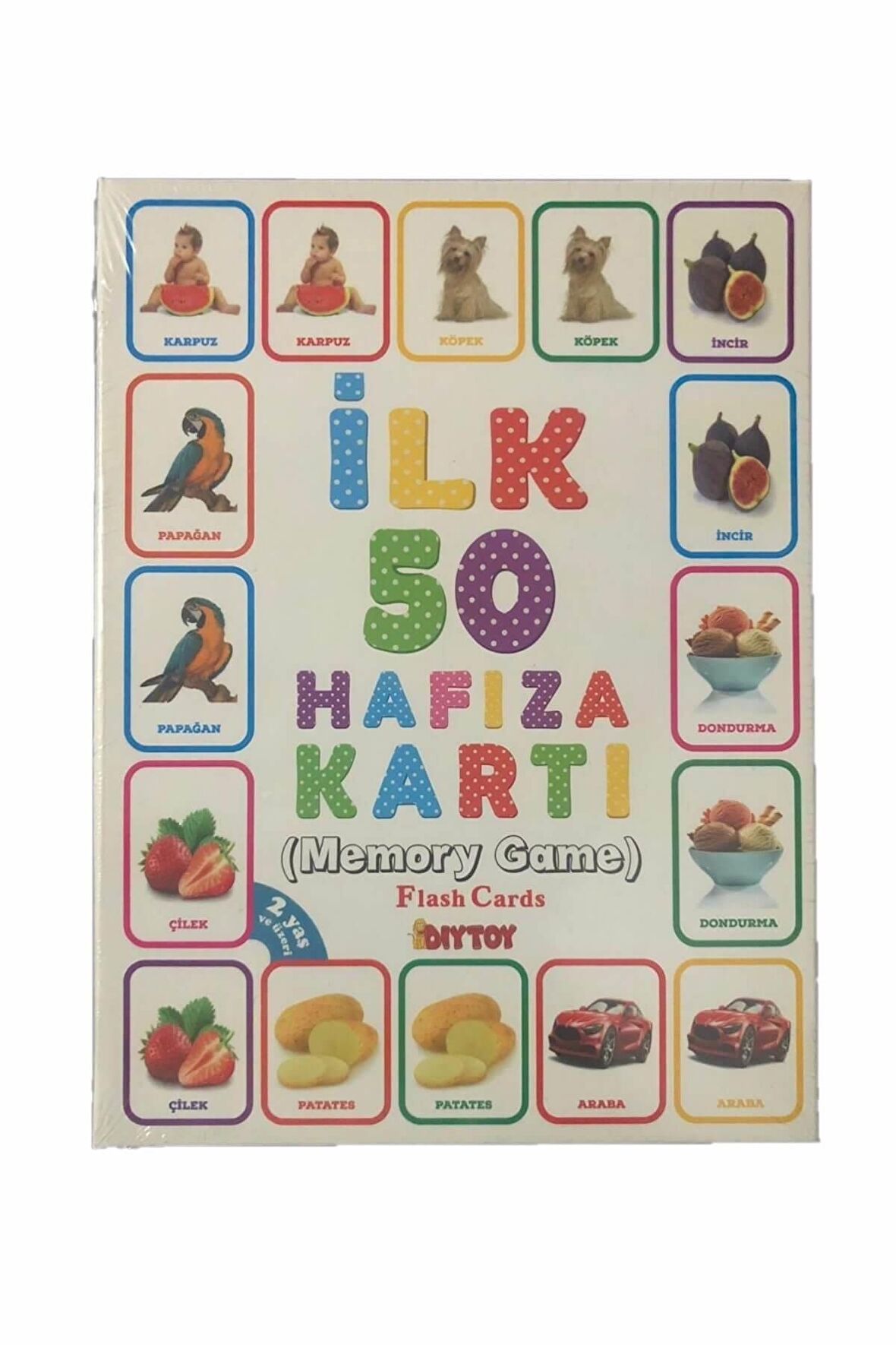 İlk 50 Hafıza Kartı Memory Game Flash Cards Orijinal Ürün