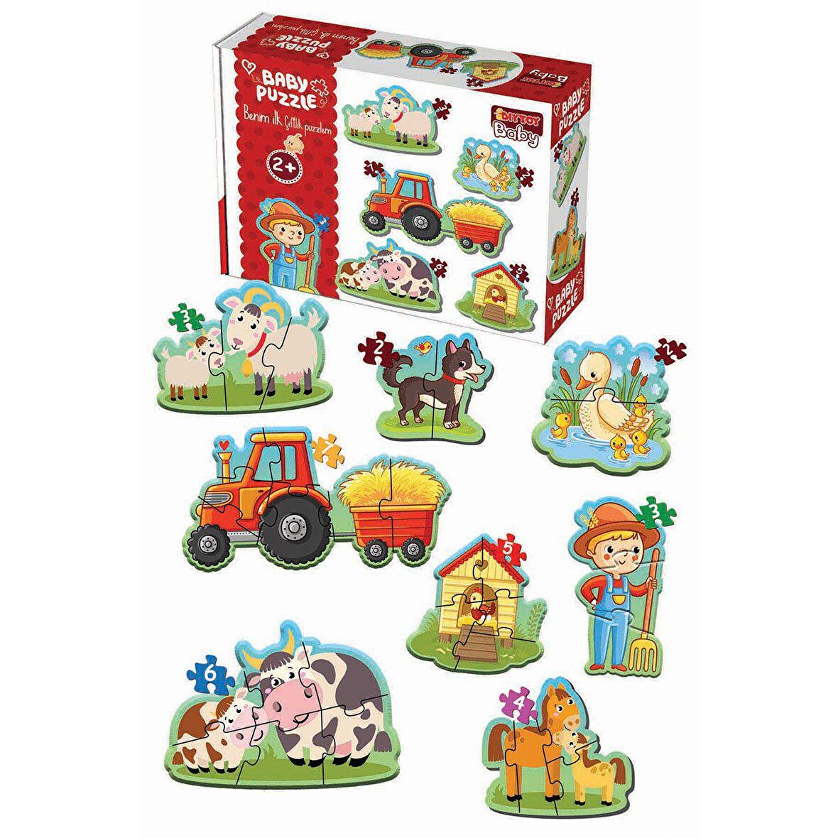 Baby Puzzle Çiftlik Hayvanları Lisanslı Ürün