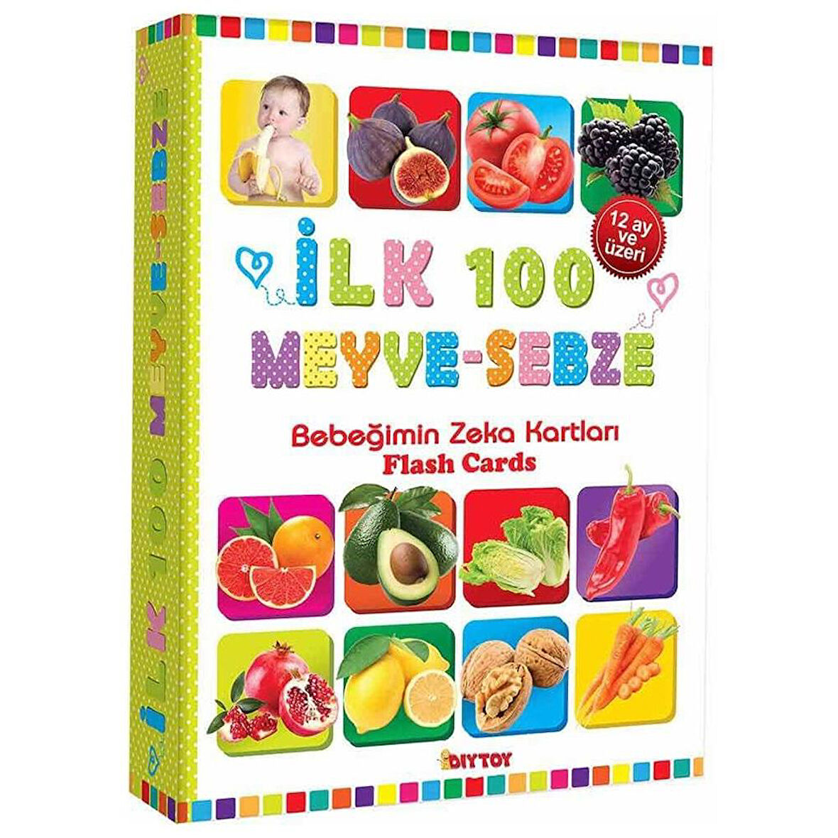 Dıytoy Bebeğimin Zeka Kartları: İlk 100 Meyve Sebze
