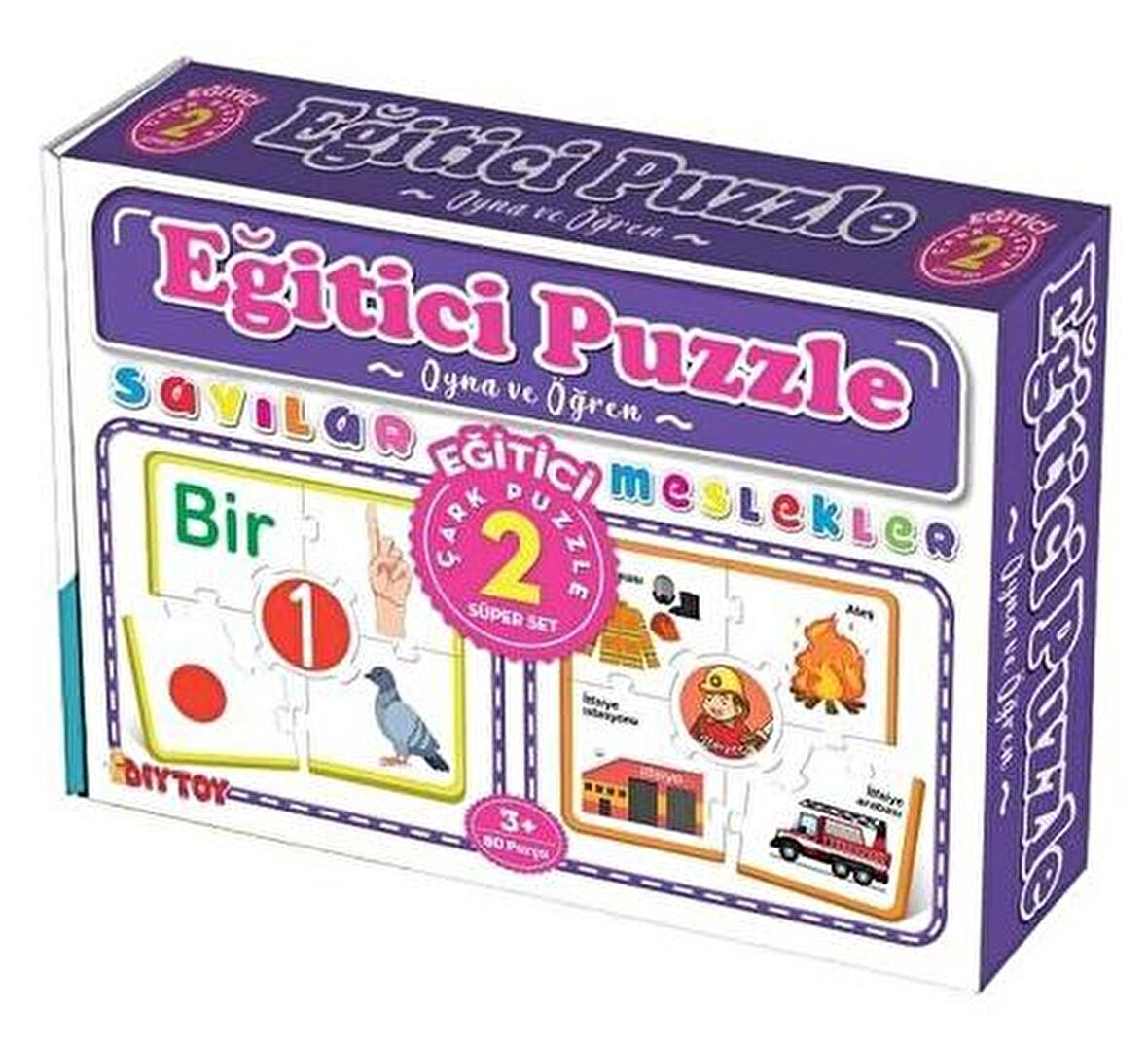 Diy-Toy Çark Puzzle - Sayılar Meslekler