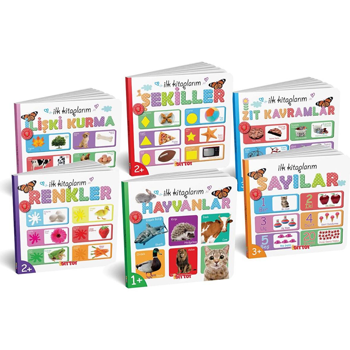 Diy-Toy İlk Kitaplarım Serisi Eğitici 6lı Set