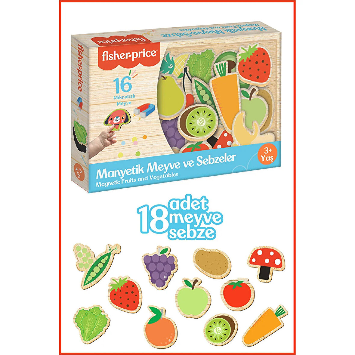 Fisher-Price Fisher Price Manyetik Meyve Sebze