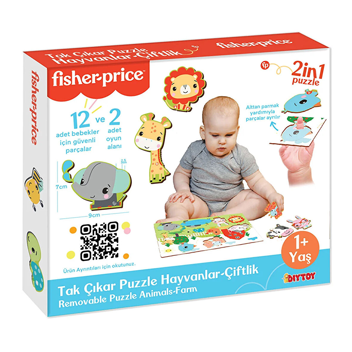 Fisher-Price Fisher Price Tak Çıkar Puzzle Hayvanlar