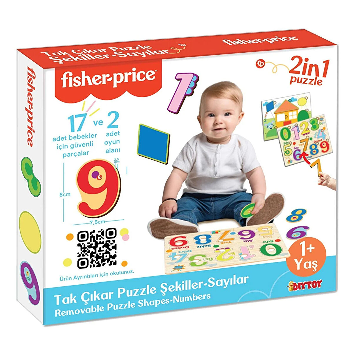 Fisher-Price Fisher Price Tak Çıkar Puzzle Şekiller Sayılar