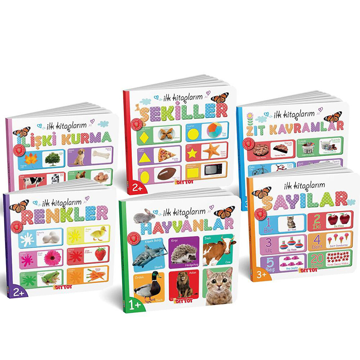 Diy-Toy İlk Kitaplarım Serisi Eğitici 6Lı Set