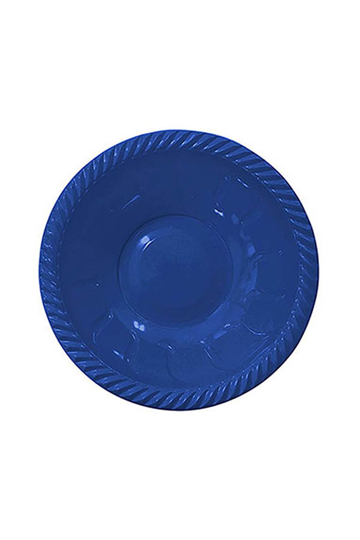 YUVARLAK KASE PLASTİK LACİVERT 6'LI