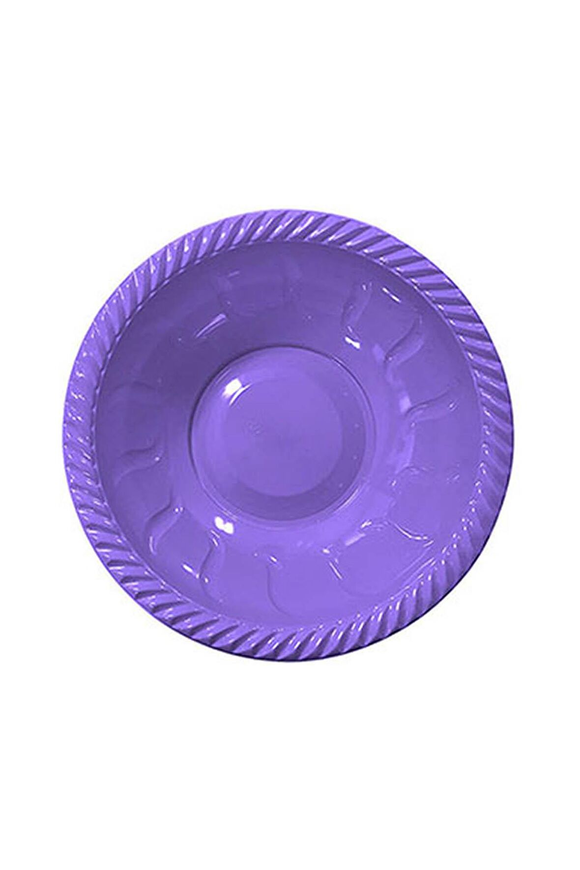 YUVARLAK KASE PLASTİK LİLA 6'LI