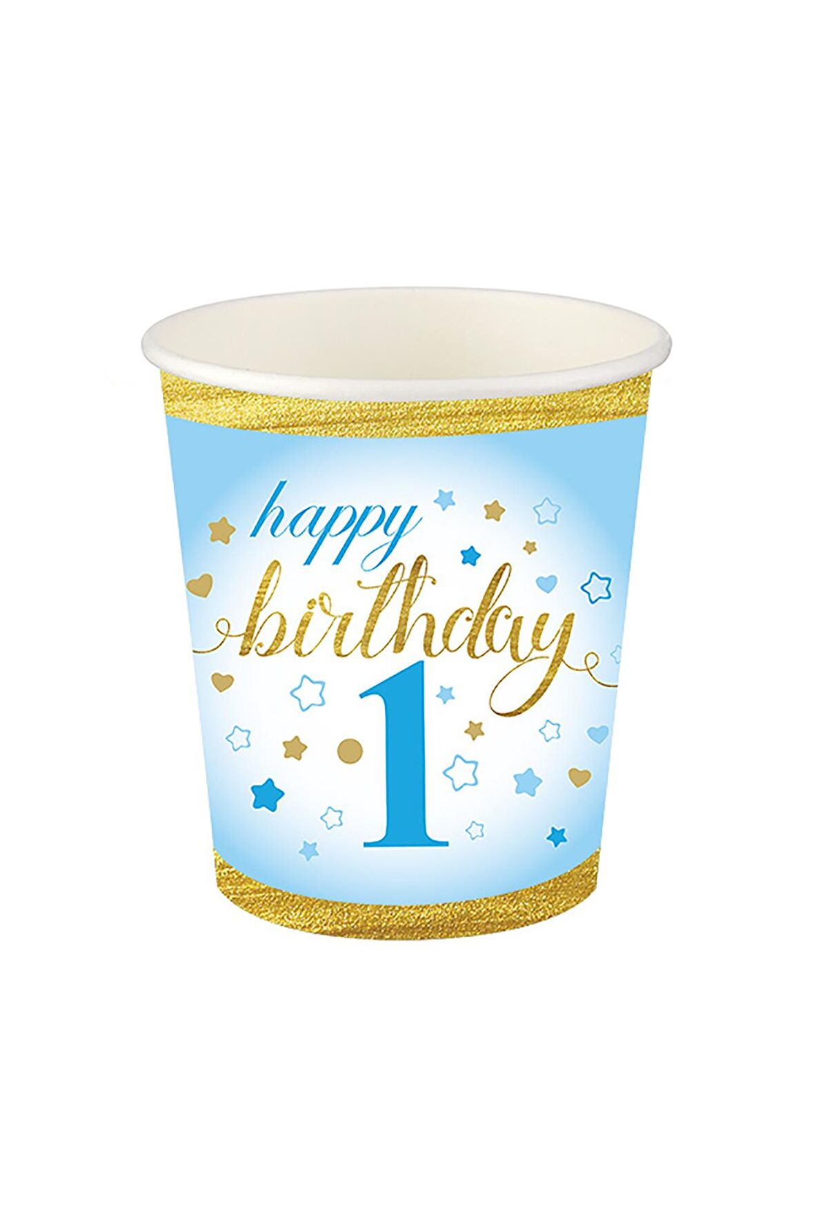 KÜÇÜK YILDIZLAR 1 YAŞ MAVİ BARDAK 8'Lİ