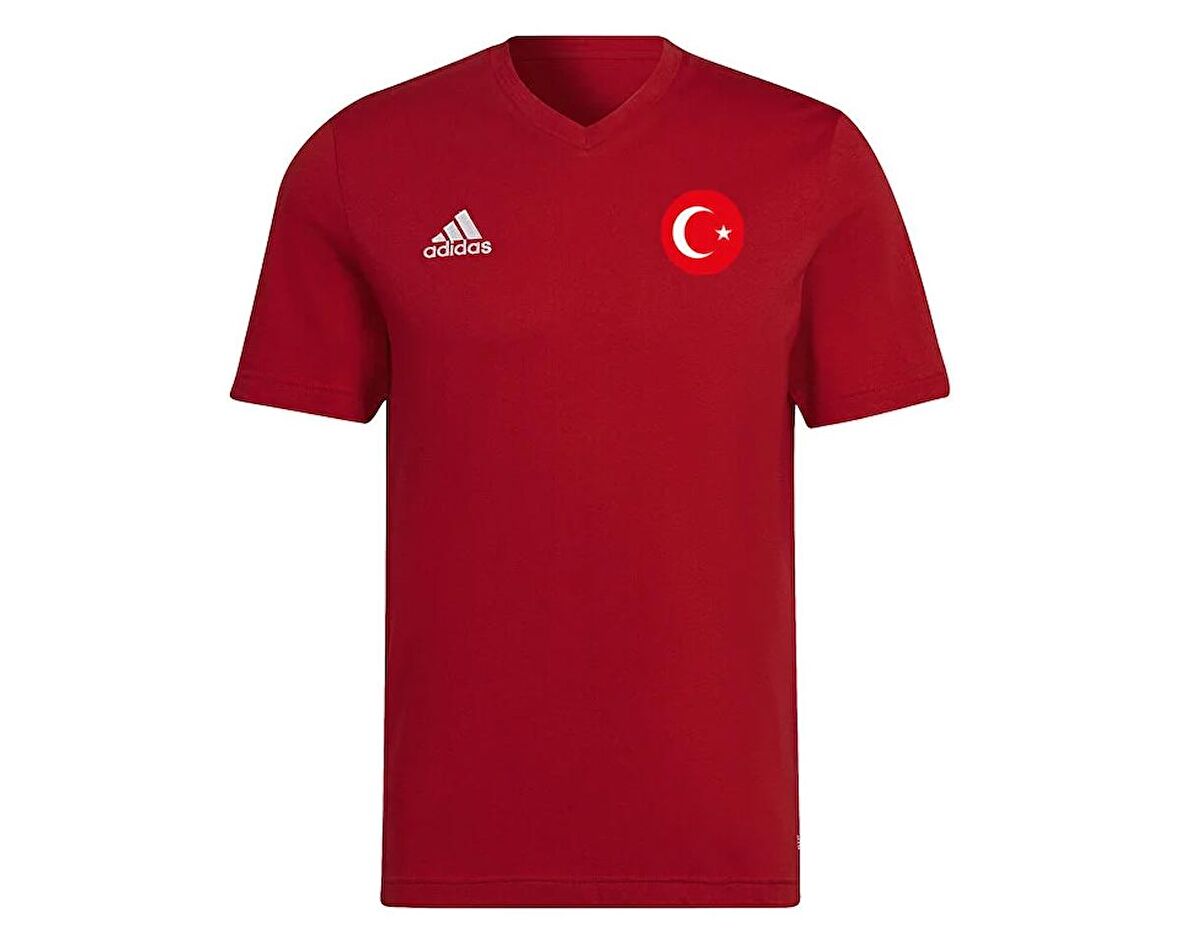 adidas Turkiye Ent22 Tee Milli Takım Futbol Tişörtü TUR-HC0451 Kırmızı