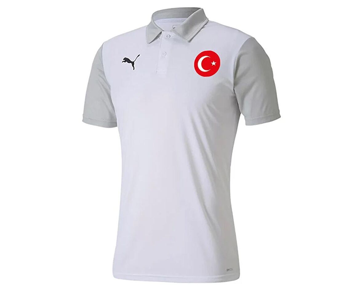 Puma Turkiye Teamgoal 23 Sideline Polo Milli Takım Futbol Tişörtü TUR-65657704 Beyaz