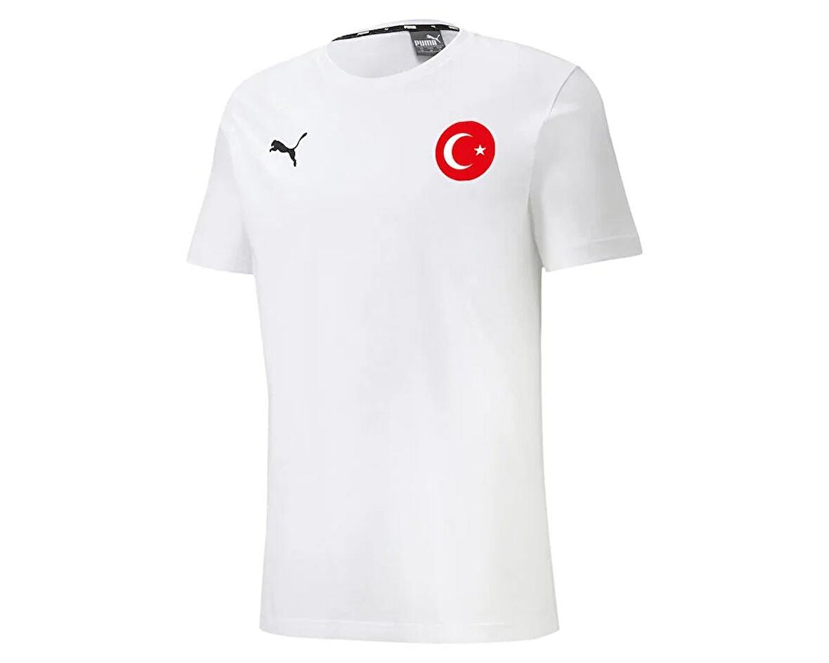 Puma Turkıye Teamgoal 23 Casuals Tee Milli Takım Futbol Tişörtü TUR-65657804 Beyaz