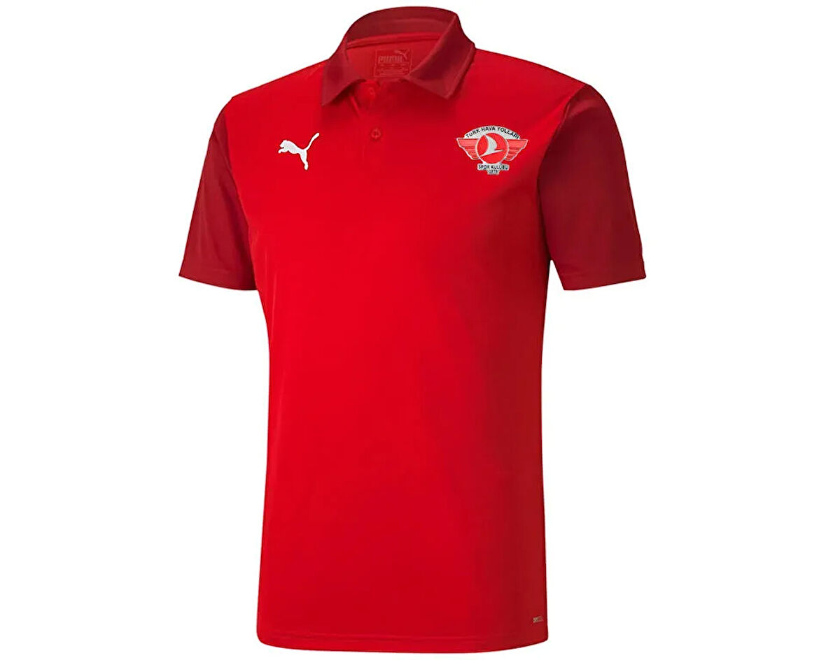 Puma Turk Hava Yolları Forma Türk Hava Yolları Erkek Futbol Polo Yaka Antrenman Tişörtü THY-65657701 Kırmızı