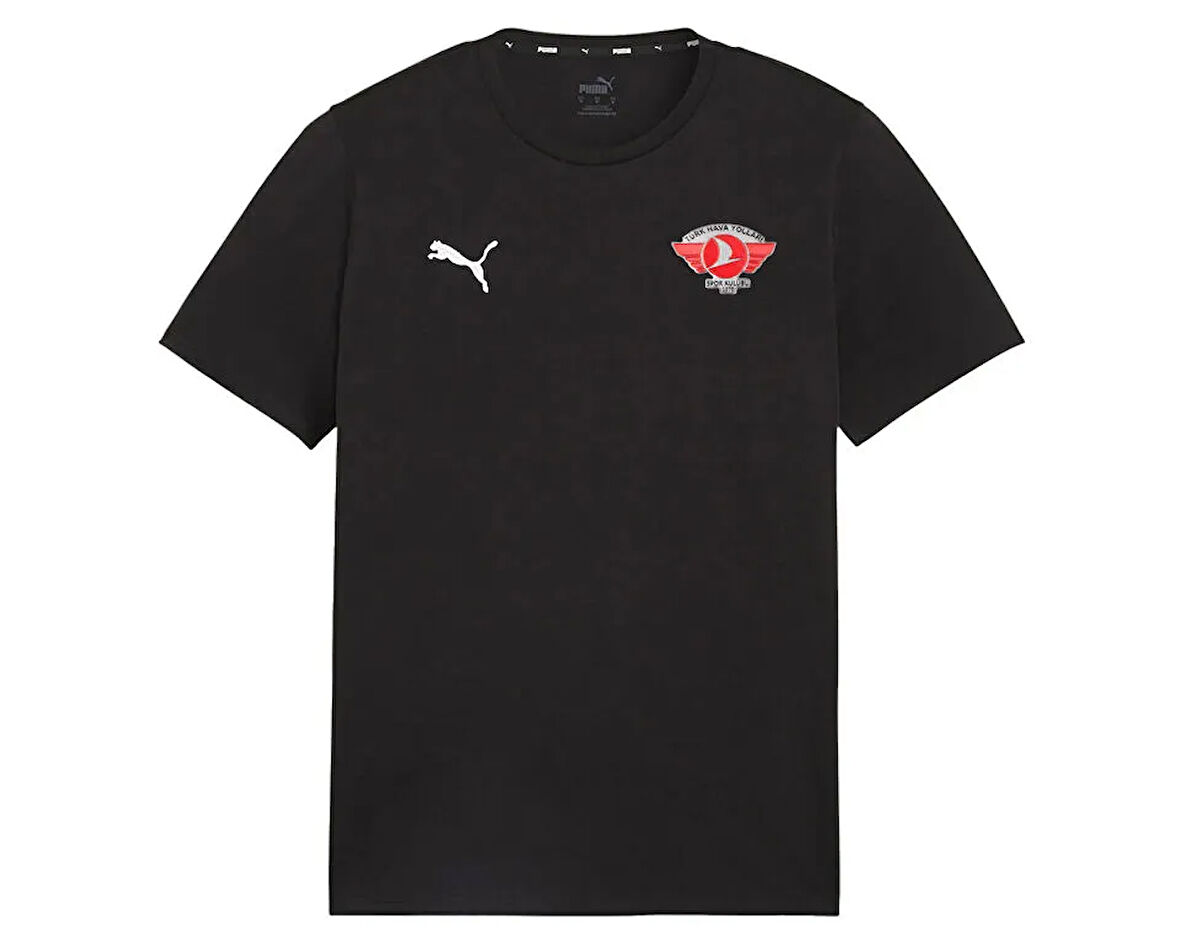 Puma Turk Hava Yolları Tısort Türk Hava Yolları Erkek Futbol Antrenman Tişörtü THY-65861503 Siyah