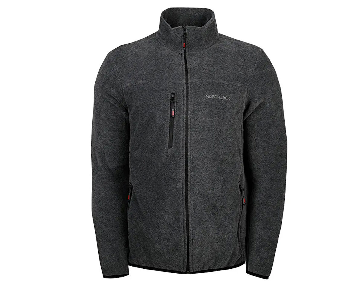 Northjack Himalaya Gri Polar Ceket Erkek Günlük Polar Ceket NJ2001-201 Gri