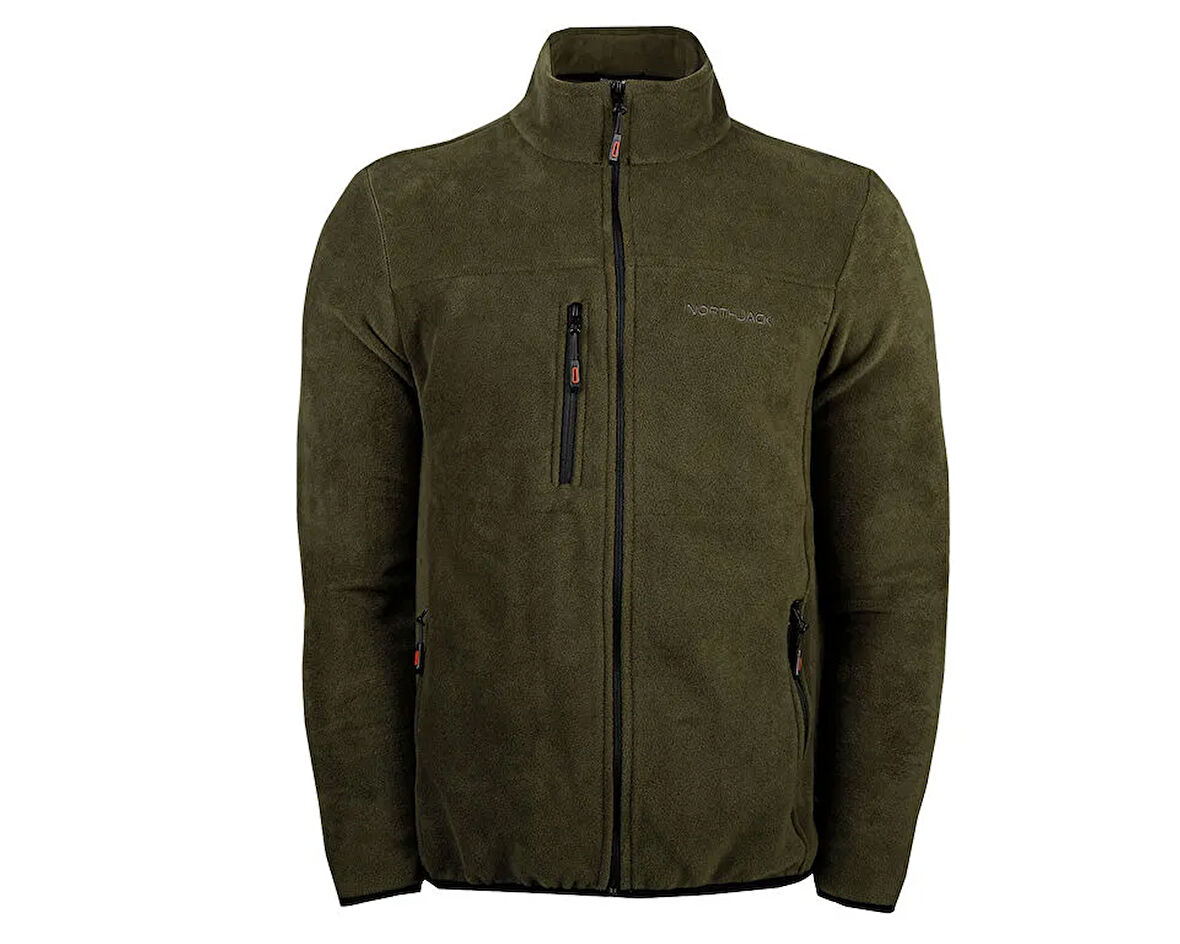Northjack Himalaya Yesil Polar Ceket Erkek Günlük Polar Ceket NJ2001-301 Haki