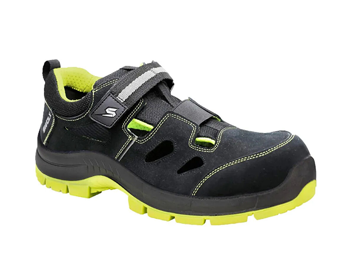Swolx Microfiber-S1 Unisex İş Güvenliği Ayakkabısı STAR-X-110 Siyah
