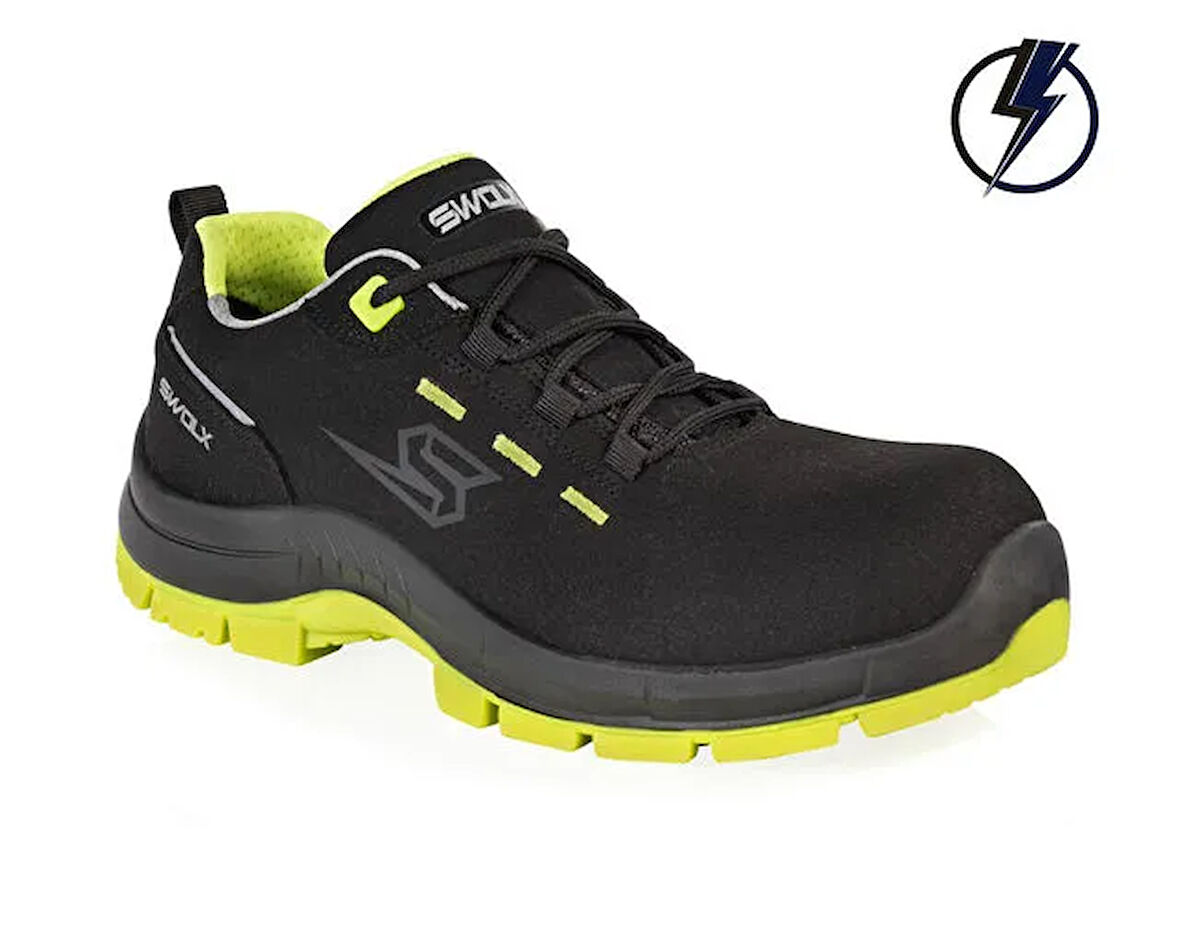 Swolx Elektirikçi Suet Microfiber-S3 Unisex İş Güvenliği Ayakkabısı E-COMBO-X-100 Renkli