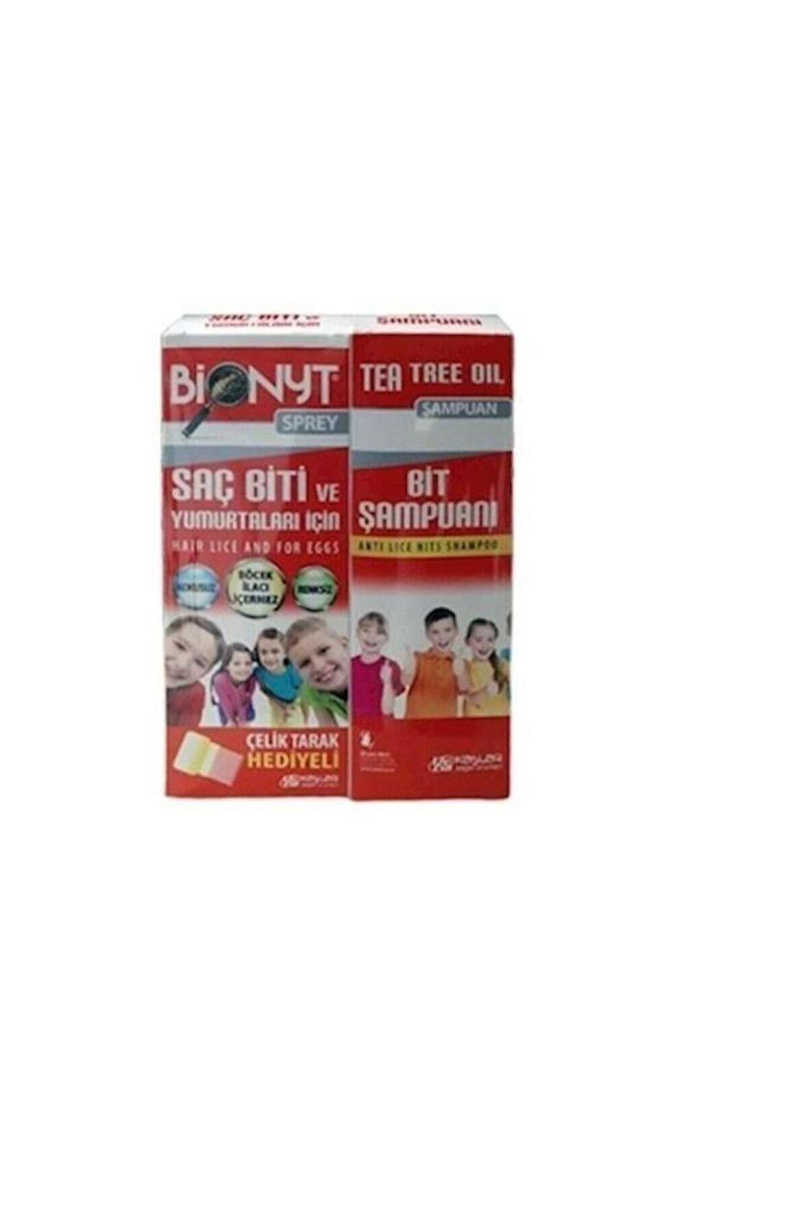 Bionyt saç Spreyi 100 Ml + Tea Tree Oil Bionyt Şampuan 150 Ml Kofre