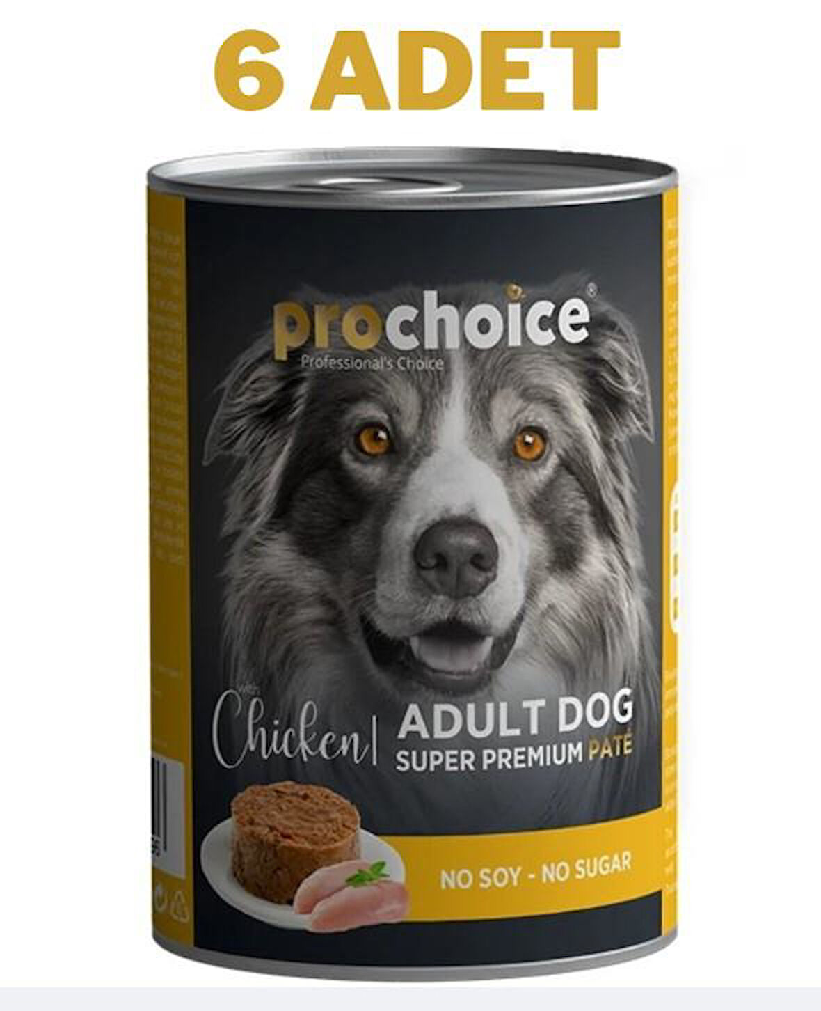 ProChoice Adult Dog Chicken Pate Köpek Konservesi 6x400 gr